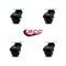 Service Caster 2 Inch Flat Black Hooded Top Plate Ball Casters, 4PK SCC-TP01S20-POS-FB-4 - alternate 4